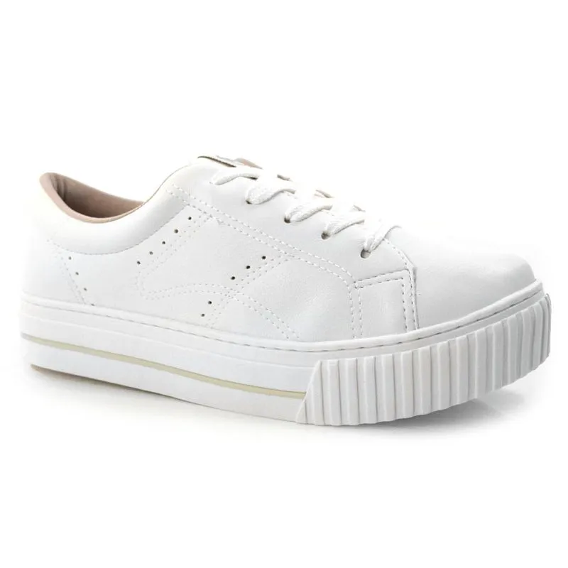 Tênis Flatform Feminino Via Marte Branco 22-13402-01 39