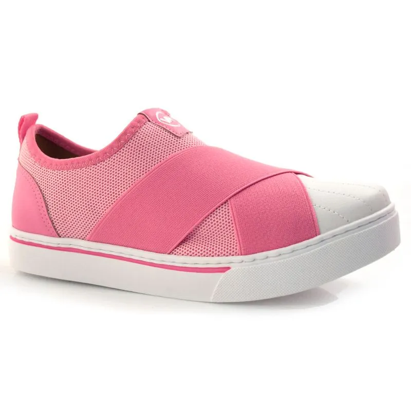 Tênis Feminino Slip On Via Marte Rosa 22-9807-01 39