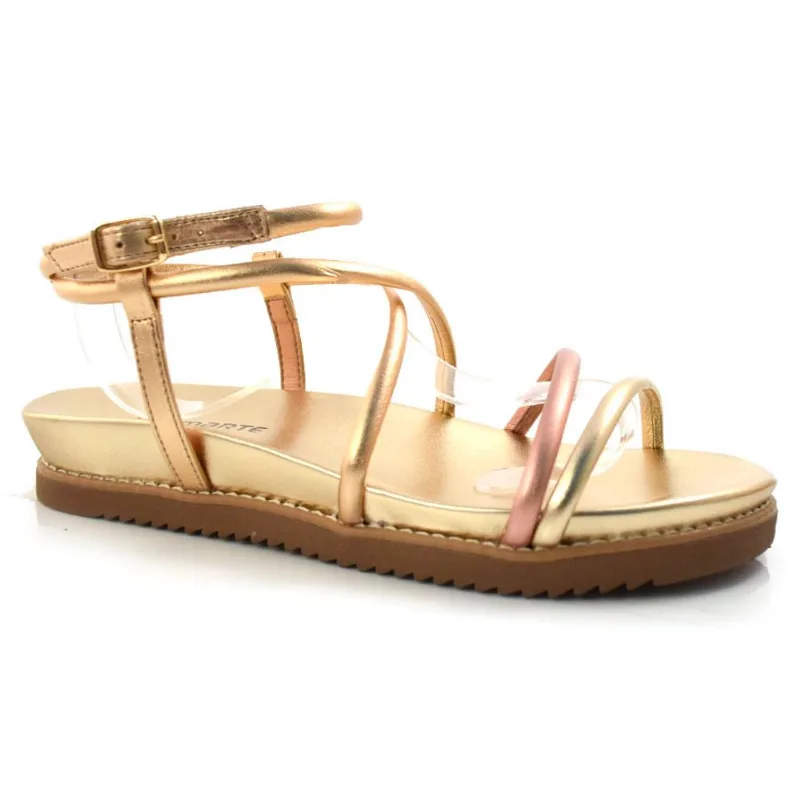 Sandália Flatform Feminina Via Marte Amarelo 22-18003-01 35