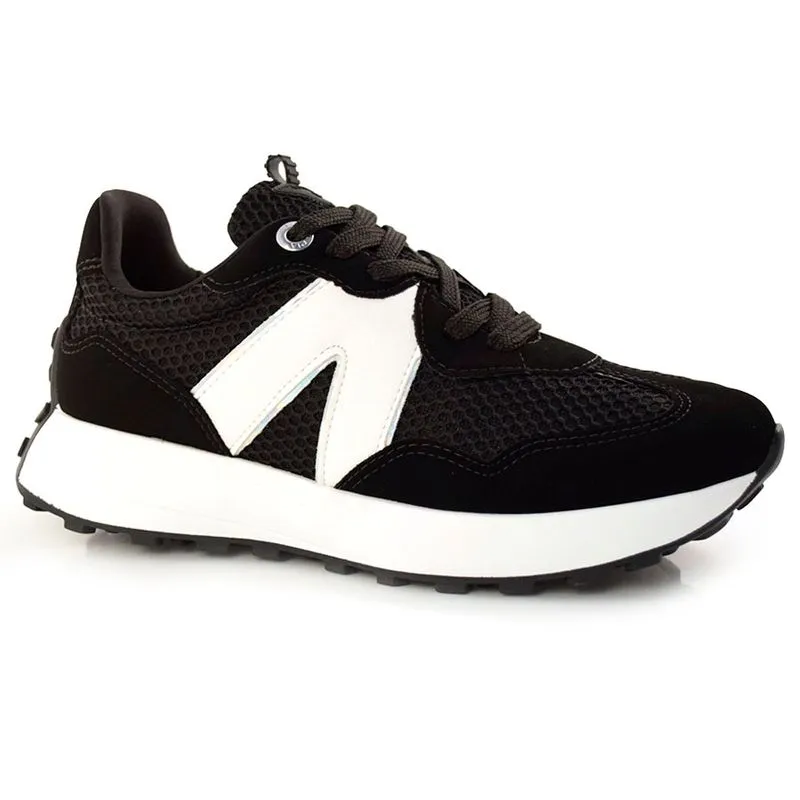 Tênis Casual Feminino Via Marte Preto 22-16004-03 35