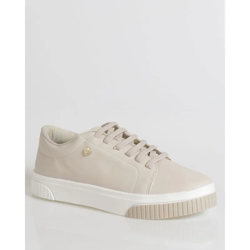 Tênis Feminino Casual Bege 34