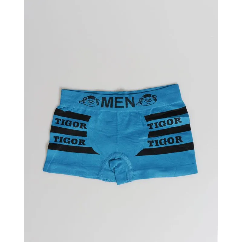 Cueca Boxer Infantil Estampa Tigor Azul M