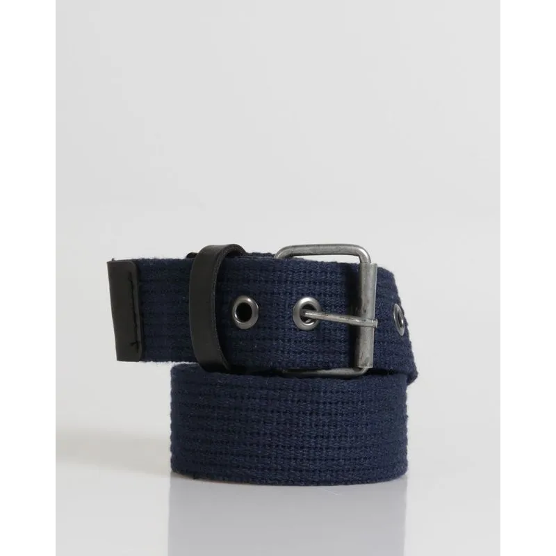 Cinto Masculino Casual Lona Azul Marinho G