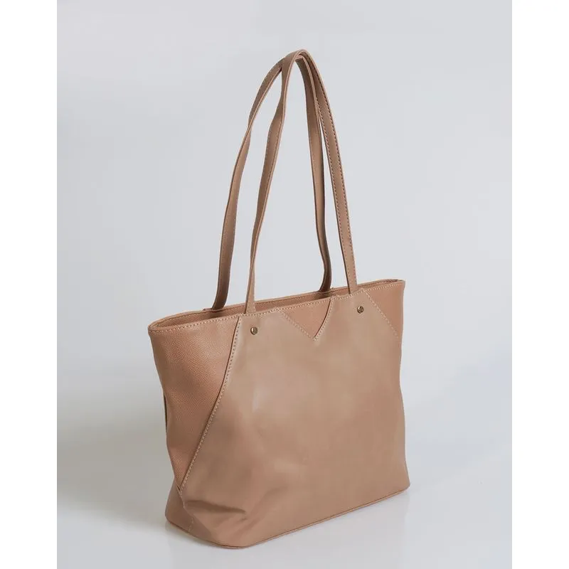 Bolsa de Ombro Recortes Pagani Bege Claro UN