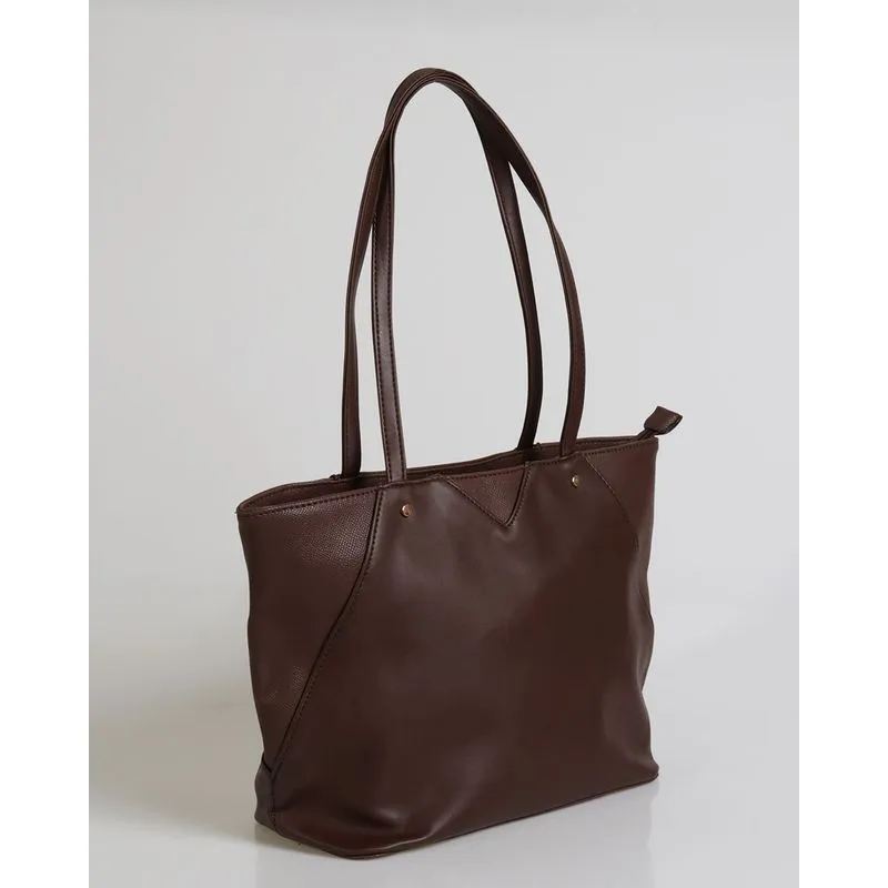 Bolsa de Ombro Recortes Pagani Marrom UN