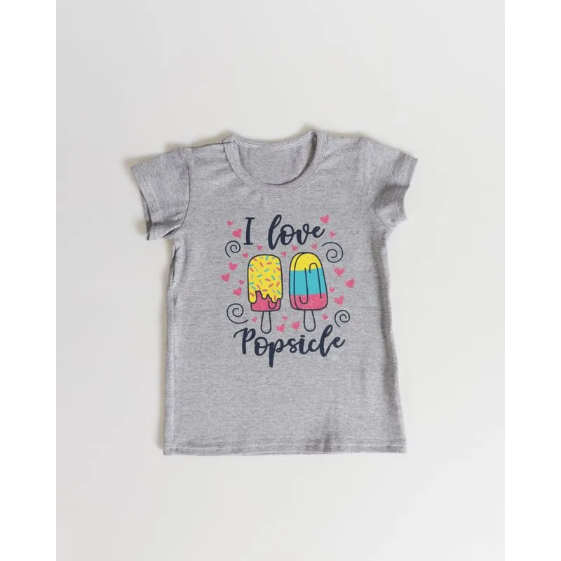 Blusa Bebê Estampa Sorvete Glitter Cinza 3