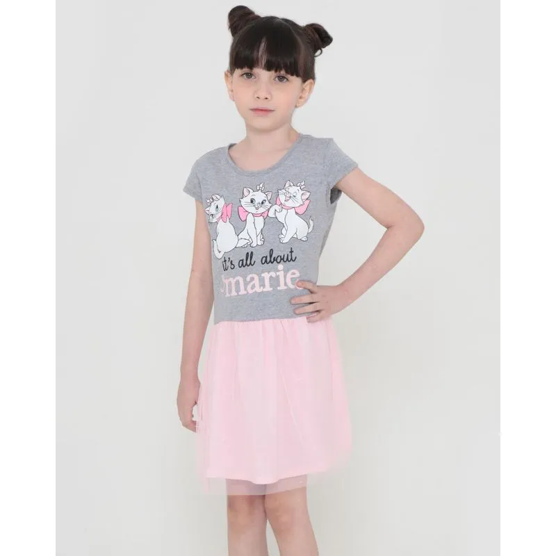 Vestido Infantil Disney Gata Marie Cinza 4