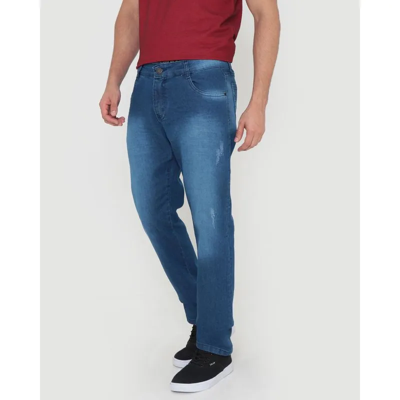 Calça Jeans Masculina Skinny Azul 42