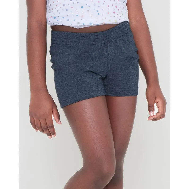 Short Infantil Com Elástico Liso Azul Marinho 8