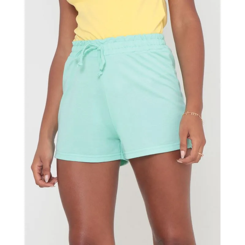 Short Moletinho Feminino Liso Verde Claro G