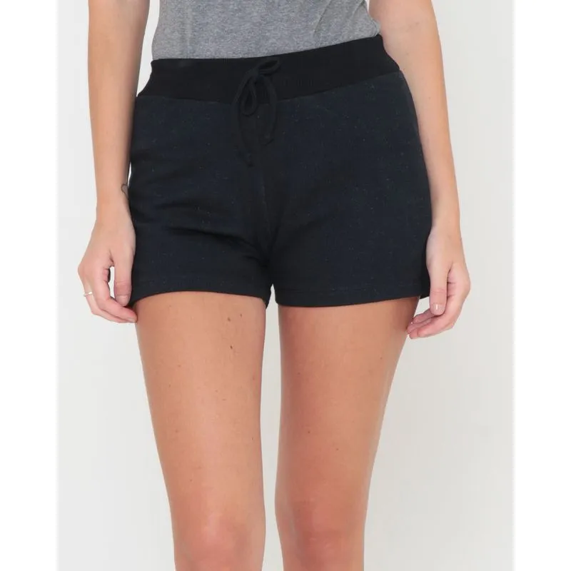 Short Moletinho Com Elástico Preto P
