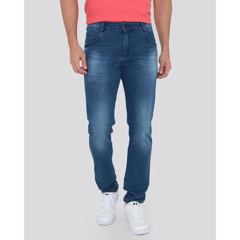 Calça Jeans Masculina Skinny Azul 36