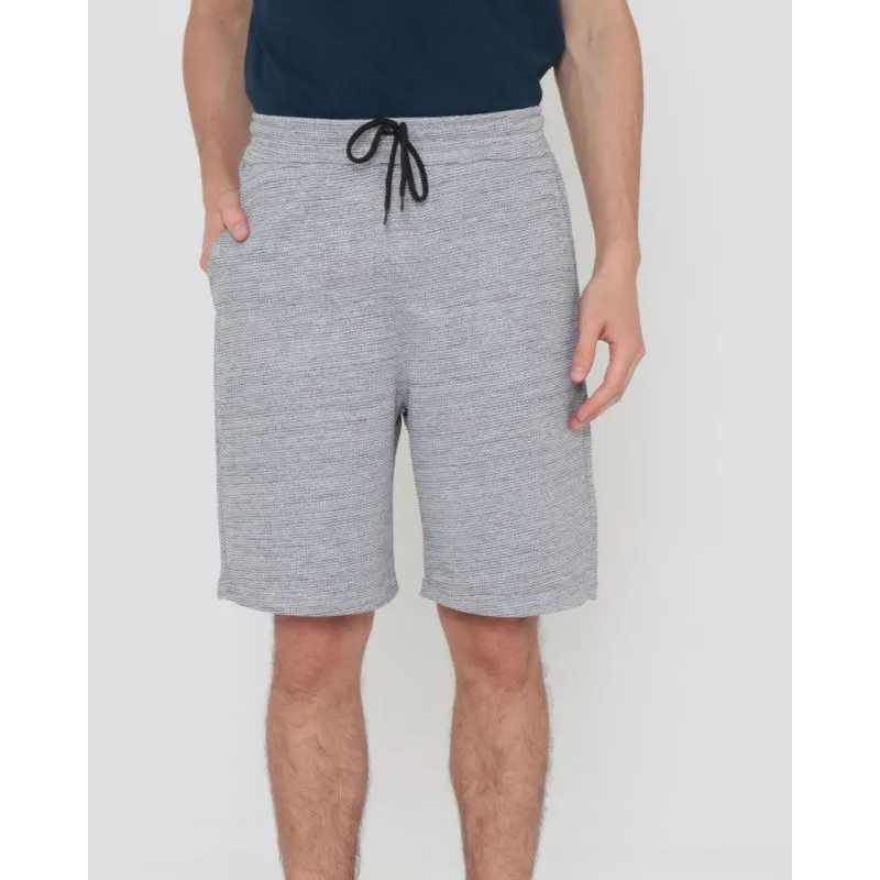Bermuda Moletinho Masculina Mescla Cinza GG