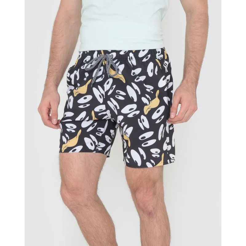 Bermuda Masculina Looney Tunes Patolino Preta GG