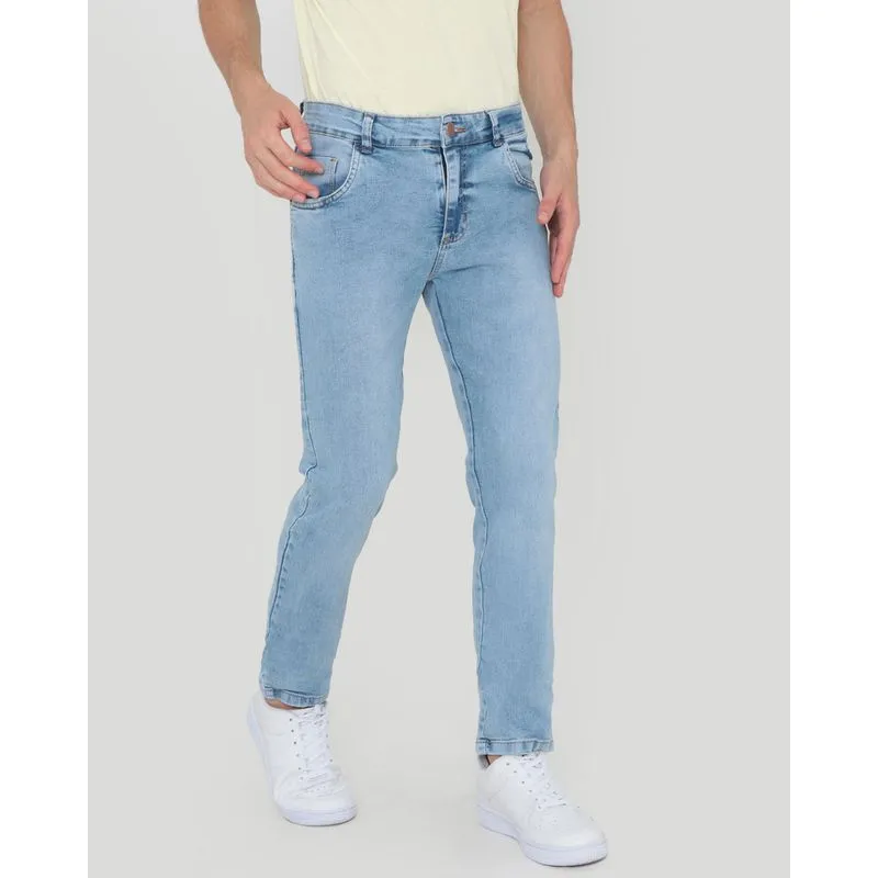 Calça Jeans Masculina Skinny Azul Claro 42