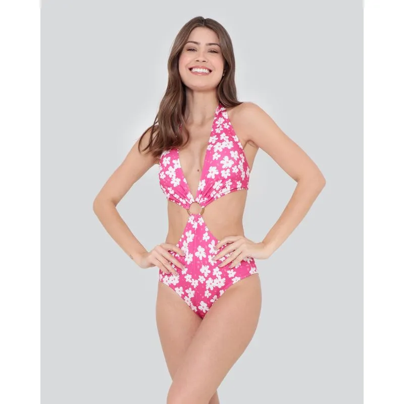 Maiô Feminino Bojo Engana Mamãe Floral Rosa P