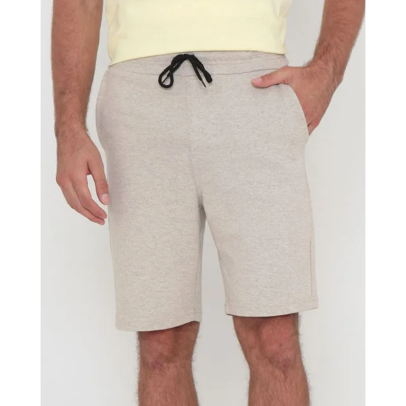 Bermuda Moletinho Masculina Bege Claro GG