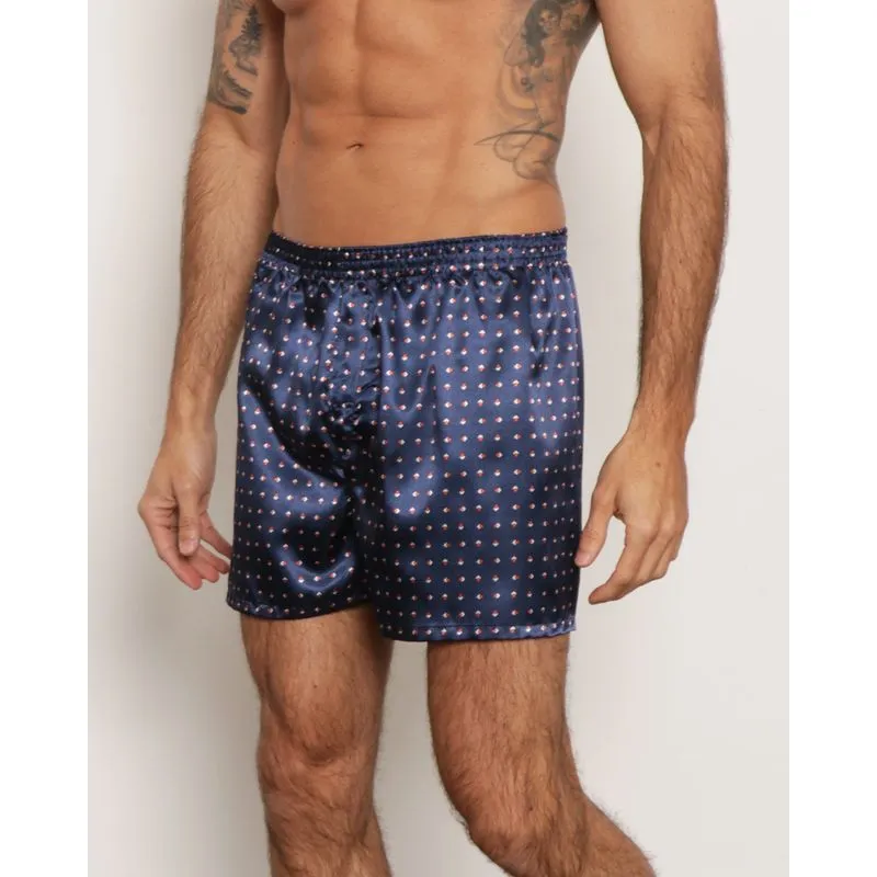 Samba Canção Masculina Estampada Marinho G