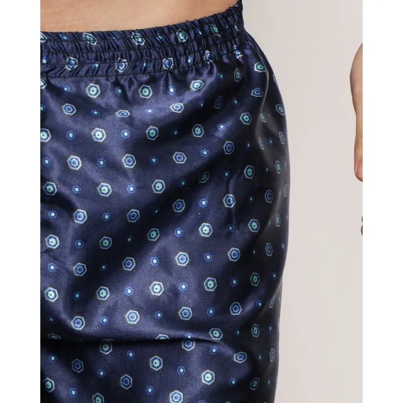 Samba Canção Estampada Azul G