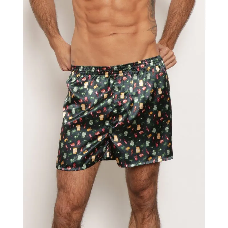 Samba Canção Masculina Estampada Verde GG