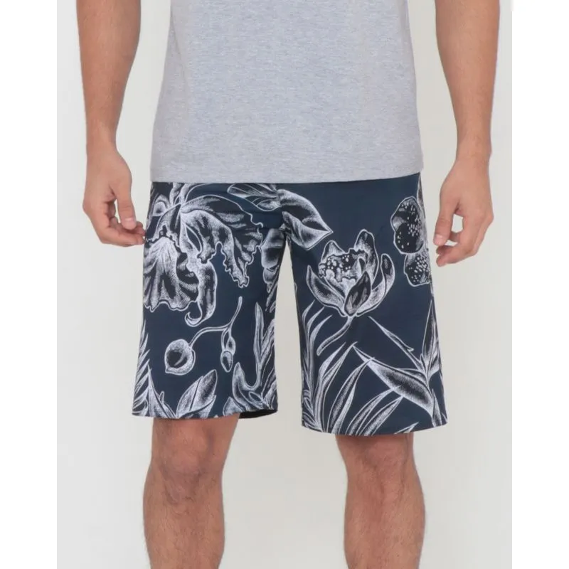 Bermuda Masculina Surf Estampa Floral Marinho 40