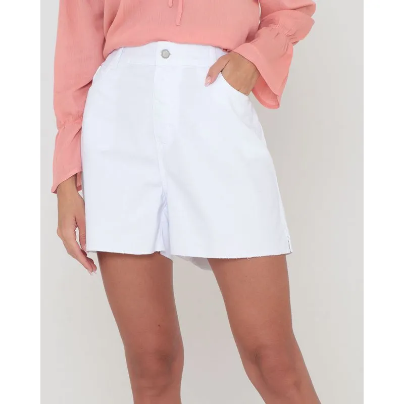 Bermuda Feminina Sarja Branca 44