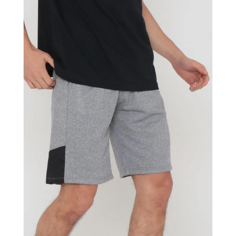 Bermuda Moletinho Masculina Com Recorte Cinza P