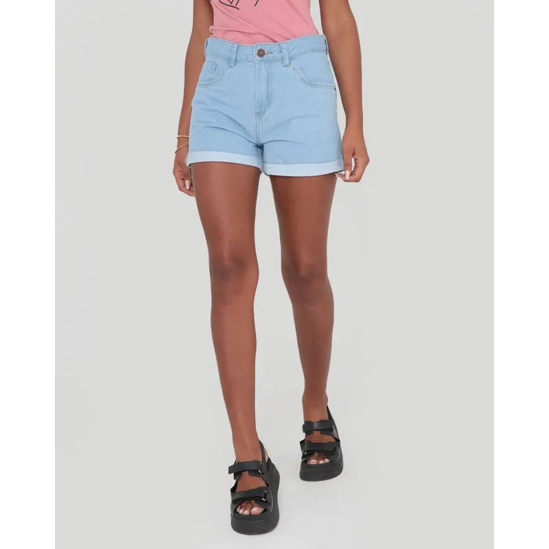 Short Jeans Feminino Confort Blue Jeans Claro 36