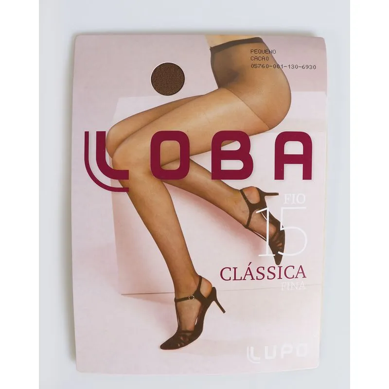 Meia Calça Loba Clássica Fina Fio 15 Lupo Bege Médio G