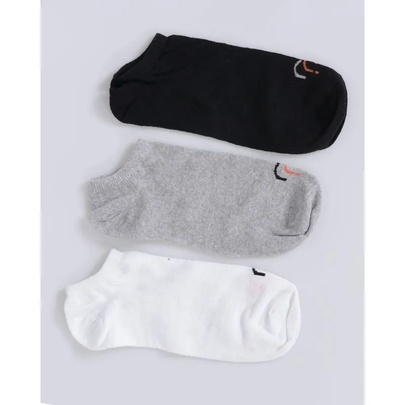 Kit 3 Pares de Meia Masculina Invisível Cores Sortidas 39 A 43
