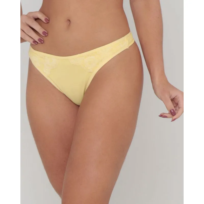 Calcinha Feminina Fio Dental Amarela M