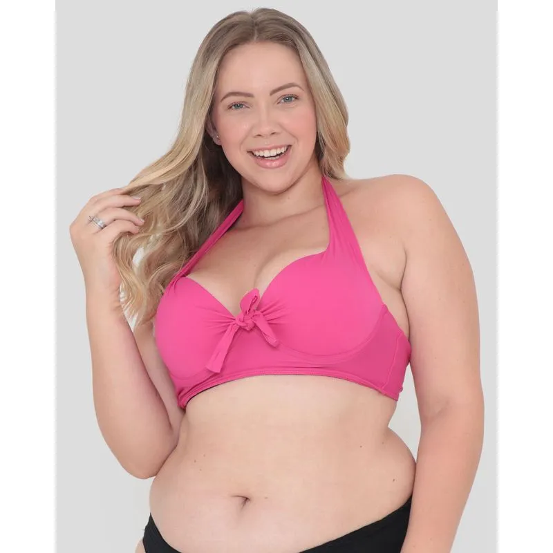Biquíni Plus Size Top Com Bojo Lacinho Rosa 48