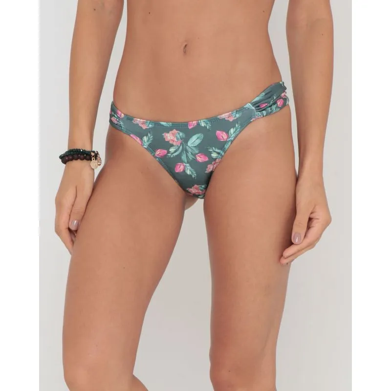 Biquíni Calcinha Estampado Floral Verde M