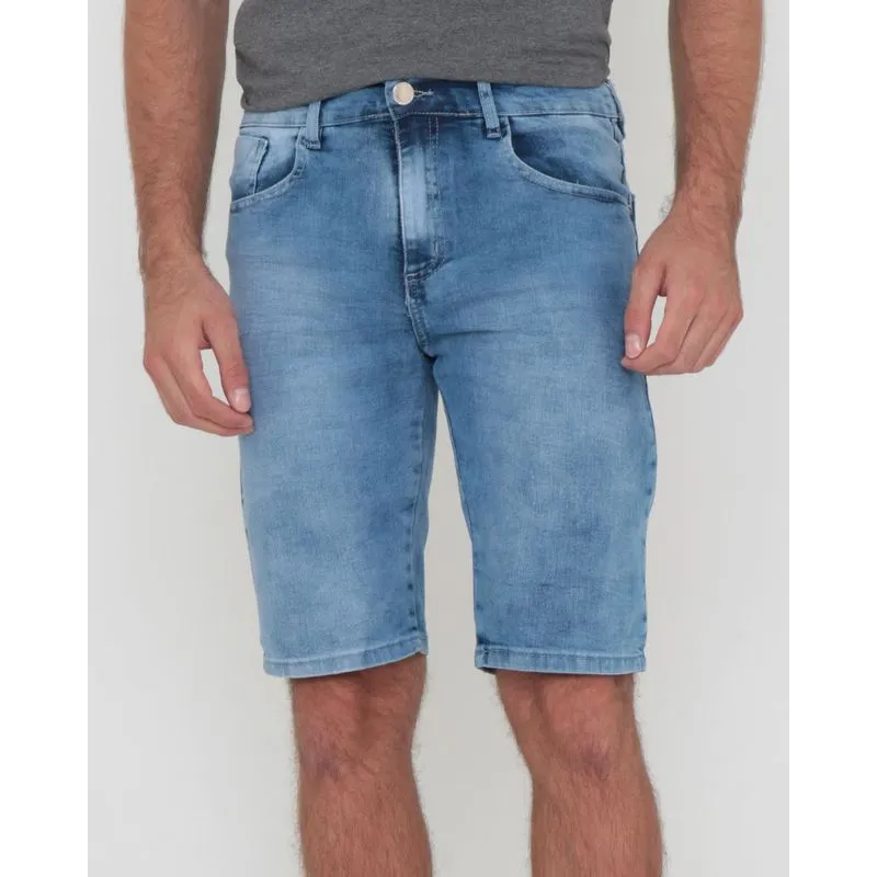 Bermuda Jeans Masculina Azul 46