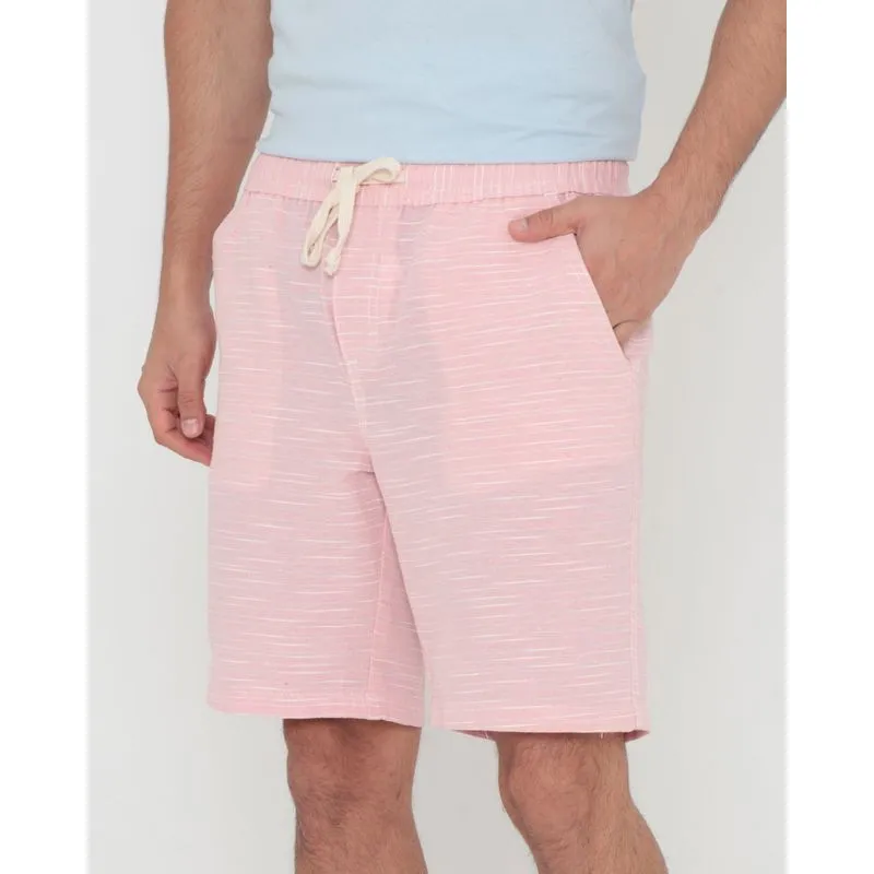 Bermuda Sarja Masculina Listrada Rosa Claro 36