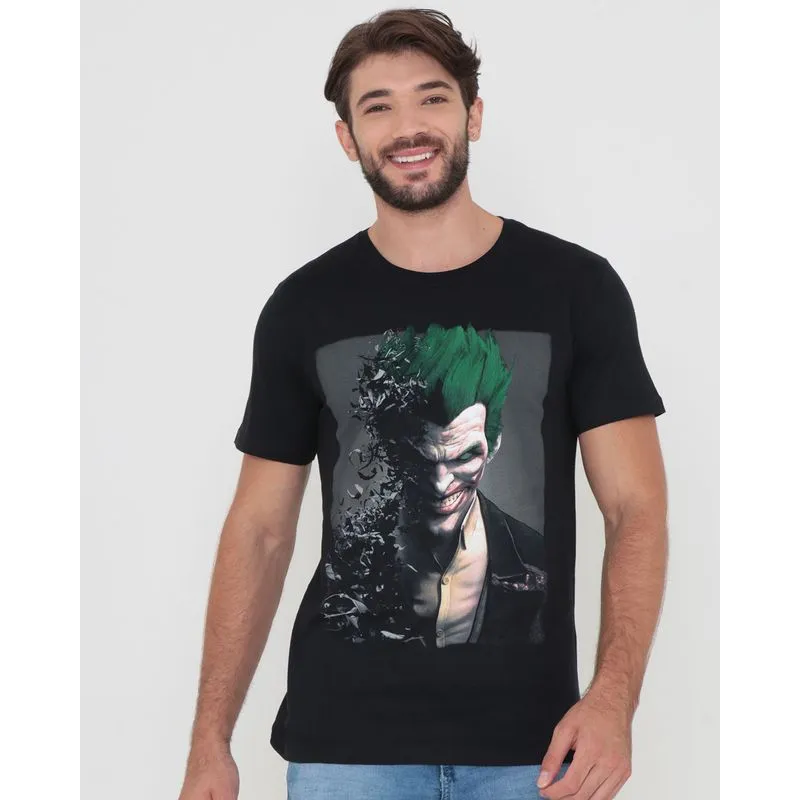 Camiseta Coringa Liga da Justiça Preta P