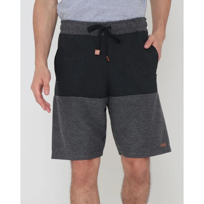 Bermuda Masculina Moletinho Com Recorte Cinza 27152000149109UN