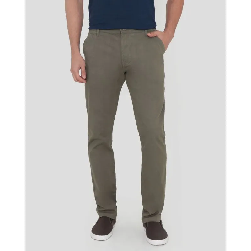 Calça Masculina Sarja Skinny Verde 48