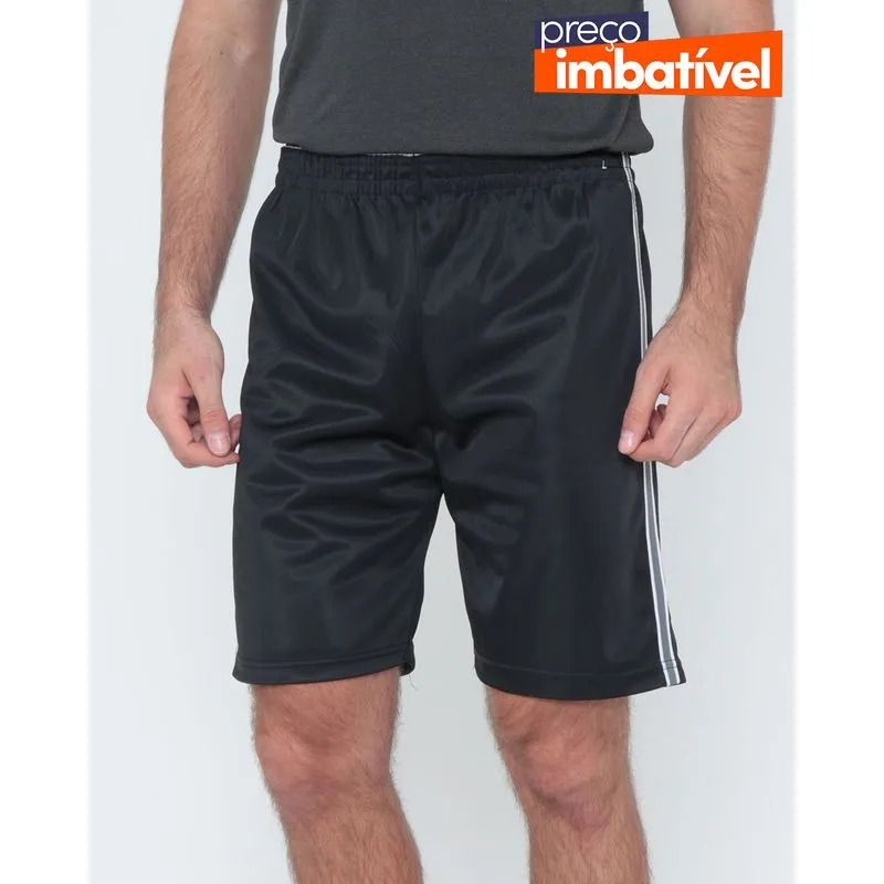 Bermuda Esportiva Com Faixa Lateral Preta 22151000128136UN