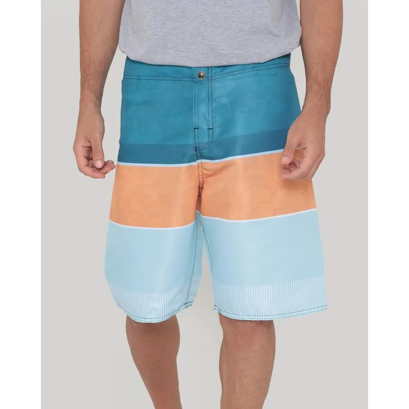 Bermuda Masculina Surf Listras Azul 44
