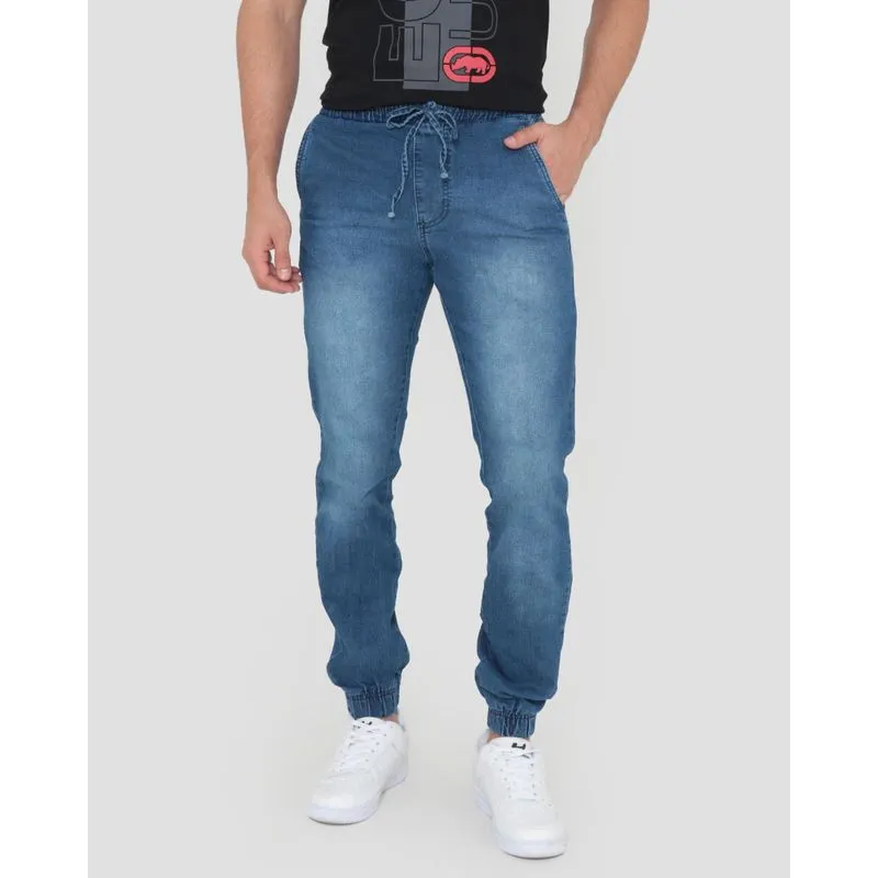 Calça Jeans Masculina Jogger Azul 44