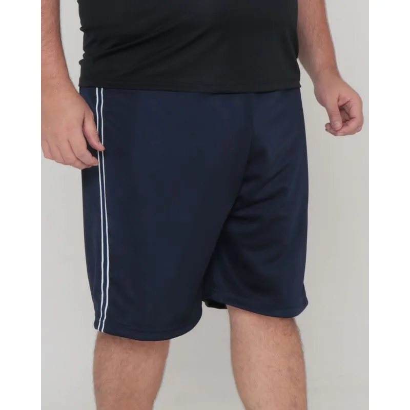 Bermuda Masculina Plus Size Esportiva Helanca Marinho G2