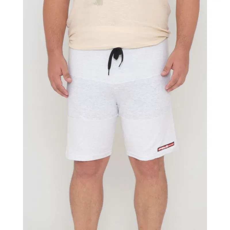 Bermuda Masculina Plus Size Moletinho Branco G3