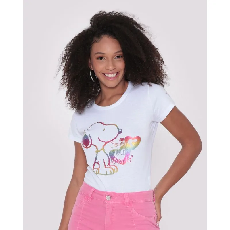 Blusa Feminina Gangster Snoopy Pride Branca M