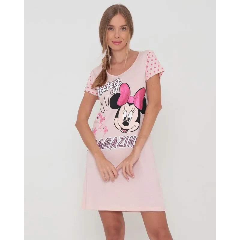 Camisola Minnie Disney Rosa G