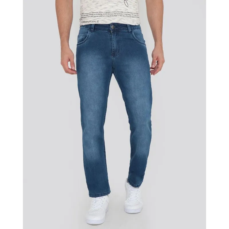 Calça Jeans Masculina Skinny Azul 48