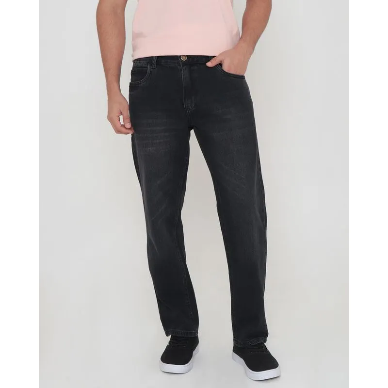 Calça Jeans Masculina Slim Preta 42