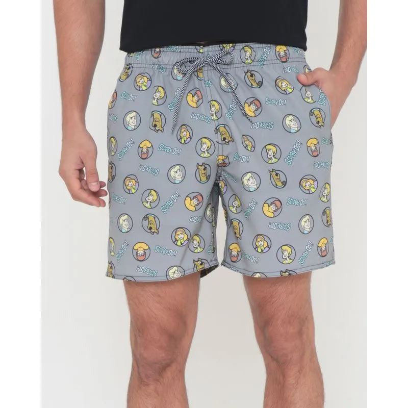Bermuda Masculina Scooby Doo Warner Cinza P