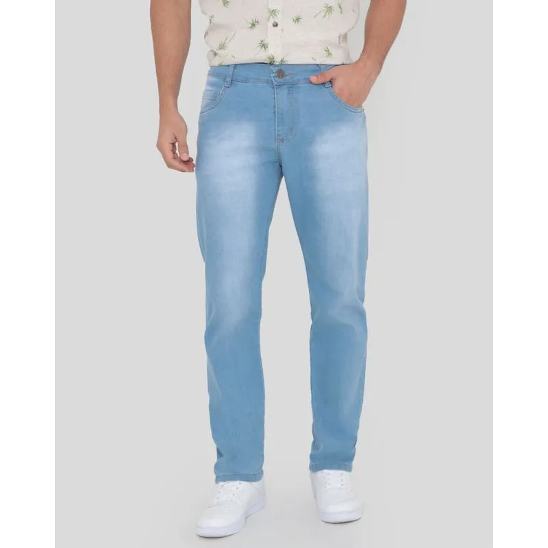 Calça Jeans Masculina Skinny Azul Claro 40