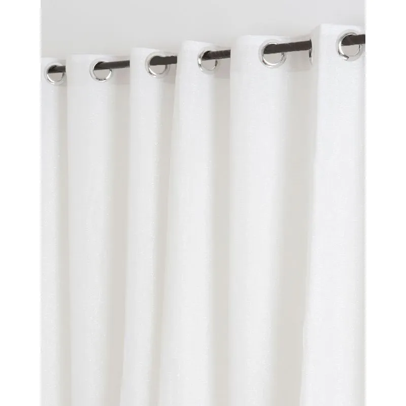 Cortina Duplex Glam Com Forro Varão Até 200cm Bella Janela Branca UN